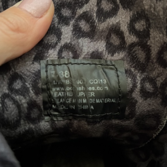 Born black leather combat boots - Picture 9 of 11